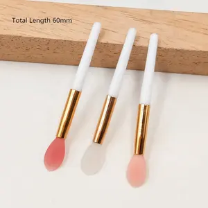 Mini Silicone Lip Brush Lip Liner Lipstick Makeup Brush Applicator Total Length 6cm