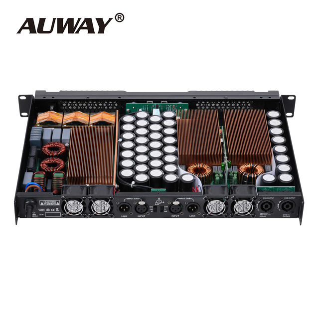 D2400 Class D Amplifier 1U 2*2400W 13KG CLASS D Digital Amplifier Linear