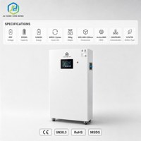 Batterie solaire murale LiFePO4 48V 200Ah 10,24 kWh avec BMS pour stockage d'énergie domestique