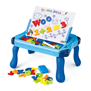 Giocattoli Educativi Prescolari, Tavolo da Disegno con Lettere e Numeri Magnetici per Bambini - Product Image 2