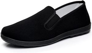 Chaussons <span class=keywords><strong>de</strong></span> Kung Fu chinois en toile, chaussures d'arts martiaux <span class=keywords><strong>Tai</strong></span> <span class=keywords><strong>Chi</strong></span>, semelle en caoutchouc, unisexe, tout noir - Product Image 4