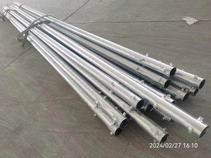 Palo palo palo palo palo luce in acciaio lampione strada pedonale diametro 89mm 90mm braccio curvo LED AC 70 - Product Image 2