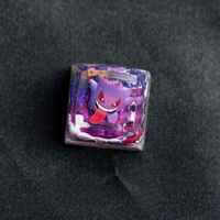 Transparent 3D Printed Resin for Pokemoned Gen-gar Resin Artisan Keycap CNC Machining Mechanical Keyboard Keycaps