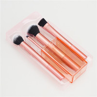 Boîte cosmétique en plastique en gros pour éponge de maquillage, houppette, emballage personnalisé couleur et forme PVC, OEM/ODM disponible