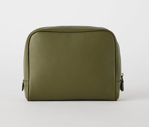 Wholesale Travel Zipper <strong>Wash</strong> <strong>Bag</strong> Portable Makeup <strong>Bag</strong> Side Zip <strong>Personalised</strong> Real Leather Toiletry <strong>Bag</strong> for <strong>Men</strong> - Product Image 6