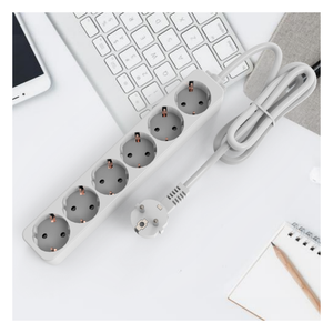 โลโก้แบบกำหนดเอง ดีไซน์ใหม่ 16A 220V ปลั๊กไฟแบบ EU 3/4/5/6 ช่อง รูปทรงลูกบาศก์ พร้อมสายไฟยาว 1.5 เมตร - Product Image 6