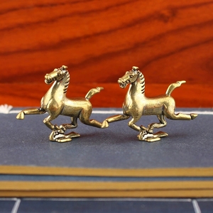 รูปปั้นม้าทองเหลือง ของตกแต่งบ้าน ของตกแต่งโต๊ะทำงาน <span class=keywords><strong>ม้า</strong></span>มงคล ของประดับสำนักงาน ของตกแต่งโต๊ะทำงาน - Product Image 1