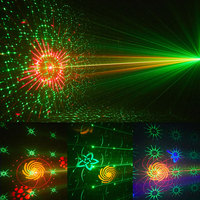 Éclairage décoratif de Noël 3 en 1, lumière disco DJ, lampe stroboscopique LED avec télécommande, activée par le son, pour la décoration des fêtes | YSH
