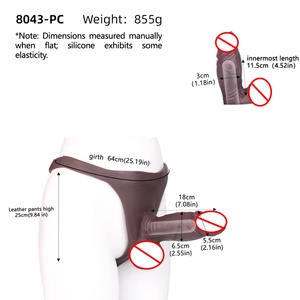 New SXXY Silicone Hollow Penis Sleeve Thong Black Color Dick Extender Wearable <b>Dildos</b> Panty Mens Cock Enlarger Adult Pegging Toy - Product Image 2