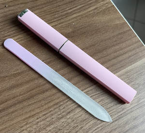 Profesyonel özel Logo kılıf ile tırnak törpüsü çift taraflı cam tırnak törpüsü tırnak törpüsü tırnak sanat zımpara parlatma manikür araçları - Product Image 3