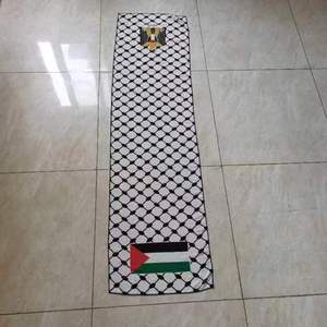Pañuelo Decorativo de Chifón Personalizado de 62x17 Pulgadas con Impresión por Sublimación, Diseño 'Save Gaza Save Palestine' para Dama - Product Image 2