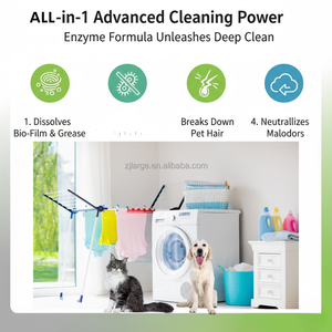 24 paket Enzimli Evcil Hayvan Tüyü Çözücü Koku Giderici Çamaşır Makinesi Temizleyici - Product Image 4
