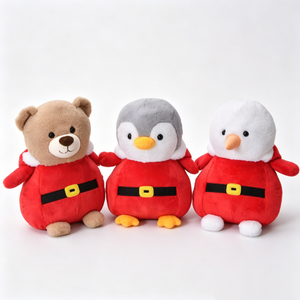 Global Export Trading Customized Santa Costume Stuffed Animal Plush <b>Backpack</b> Christmas Bear Penguin <b>Holiday</b> Theme PP Cotton - Product Image 3