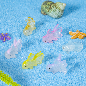 สินค้าขายดี ชาร์มปลาทองเรซิ่นเรืองแสง Unreal Ethereal Submarine Core Sea Friends สำหรับตกแต่งกล่องของขวัญ งานฝีมือ - Product Image 5