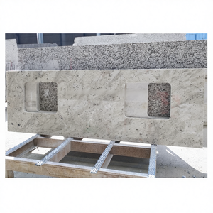 <span class=keywords><strong>Encimera</strong></span> de granito blanco Andromeda y tapas de tocador, mesa de granito blanco y beige, mesa de comedor pulida de <span class=keywords><strong>5</strong></span> caras - Product Image 1