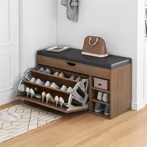 Kabinet loker kustom besar, kapasitas kabinet papan samping kabinet sepatu untuk ruang tamu/