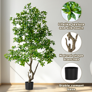 Cây cảnh bonsai giả BigPieris Japonica trang trí Giáng sinh trong nhà/ngoài trời, lá xanh nhựa PE nhân tạo, đạt chứng nhận UV - Product Image 6