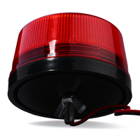 12/24/220V Led rojo Flash sirena luz de seguridad alarma estroboscópica lámpara de alarma de advertencia YET627