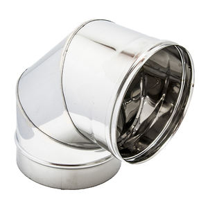 Codo de 90 Grados para Sistemas de Escape de Gases de Combustión y Chimeneas, Hecho en Italia, Rango de Diámetro de 400-700 mm, Espesor de 0.6 mm - Product Image 1