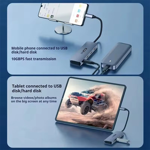 USB C HUB ประเภท C ถึง4 USB 2.0อะแดปเตอร์สำหรับ Macbook <span class=keywords><strong>Pro</strong></span> โทรศัพท์มือถือแล็ปท็อป - Product Image 5