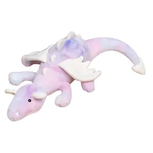 定制紫色大50厘米70厘米100厘米毛绒龙毛绒动物玩具宝宝学习恐龙娃娃