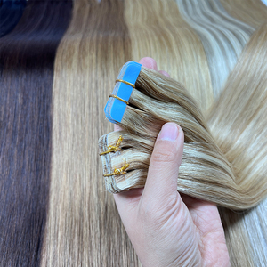 Extension di <span class=keywords><strong>Capelli</strong></span> Umani Lisci con Nastro Adesivo, <span class=keywords><strong>Capelli</strong></span> Brasiliani, Extension Adesive Skin Weft, Nero Marrone, 100% <span class=keywords><strong>Capelli</strong></span> Umani Veri per Donne - Product Image 4