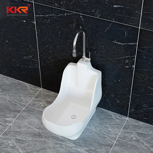 Moderna scuola domestica bagno automatico in plastica musulmana Wudu <span class=keywords><strong>lavapiedi</strong></span> con rubinetto a foro singolo montare facile pulizia lavabo di preghiera - Product Image 4
