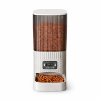 Distributeur Automatique Intelligent 7L pour Animaux de Compagnie avec Caméra WiFi Double Bande, Vision Nocturne, Voix et Vidéo, Alimentation Automatique pour Aliments Lyophilisés, Matériau ABS - Vente Directe Usine