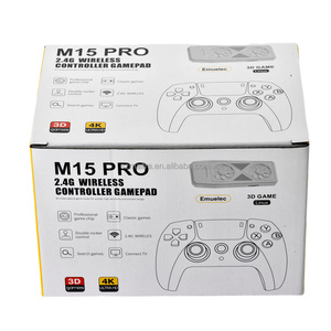 คอนโซลเล่นเกมวิดีโอเกม4K HD ใหม่ล่าสุด M15โปรเกม64GB/128GB เกมทีวีย้อนยุคคอนโซลเกมคลาสสิกสำหรับผู้เล่นสองคน - Product Image 1