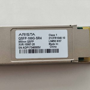 ตัวรับส่งสัญญาณออปติคอล Arista QSFP-100G-SR4 100GBASE-SR4 QSFP28 โมดูลตัวรับส่งสัญญาณออปติคอล Arista 100G SR4 850nm 100m - Product Image 4