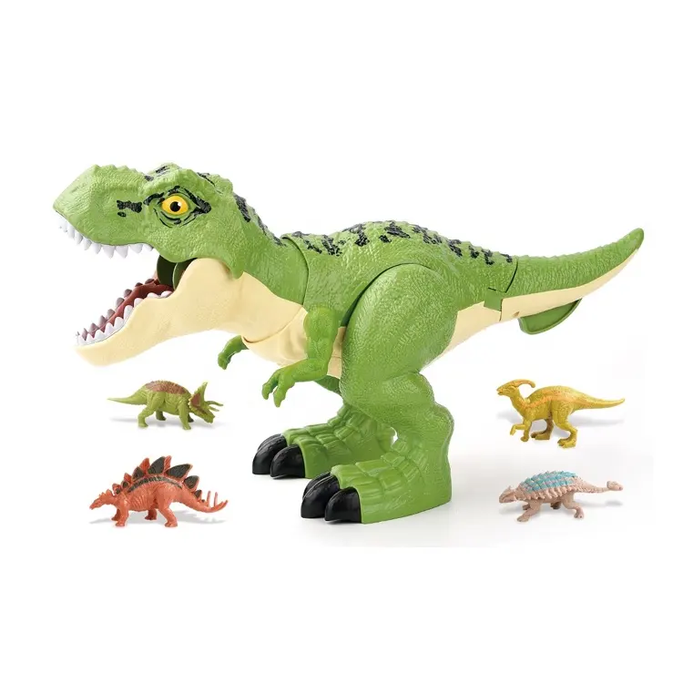 Популярные дошкольные развивающие игрушки Электрический реалистичный динозавр со звуком для детей