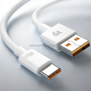 Cable Tipo-C de Cobre Puro de 1m, Carga Rápida de 3A, Carga Súper Rápida de 66W, Sincronización de Datos, PVC - Product Image 2