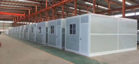 Garage pliable en kit, maison préfabriquée chinoise, unité de conteneur portable, bureau modulaire et abri à montage rapide