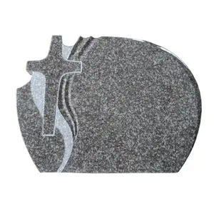 경쟁력있는 가격 저렴한 다크 레드 폴란드 새로운 G664 화강암 묘비 주head돌