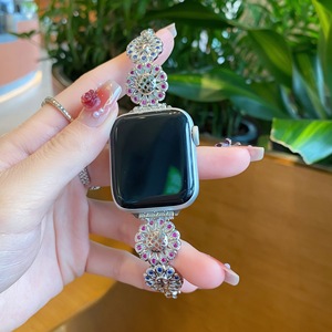 <span class=keywords><strong>Bracelet</strong></span> diamant à la mode pour IWatch Series 8 7 6 5 4 <span class=keywords><strong>3</strong></span> 2 1 <span class=keywords><strong>Bracelet</strong></span> en acier inoxydable pour bracelets de montre <span class=keywords><strong>Apple</strong></span> 44 42 40 <span class=keywords><strong>38</strong></span> <span class=keywords><strong>mm</strong></span> - Product Image 6