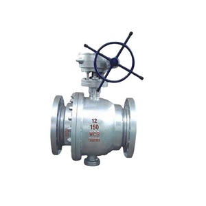 Válvula de bola montada en canaletas <span class=keywords><strong>Wcb</strong></span> de acero al carbono con bridas - Product Image 1