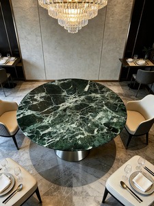 Marmo <span class=keywords><strong>Verde</strong></span> Lucidato di Alta Qualità con Grandi Fiori per Progetti di Decorazione d'Interni di Hotel e Ville - Product Image 1