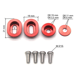 मोटरसाइकिल के लिए संशोधित भागों CRF250L रियर फ्लैट कांटा मोटर साइकिल की चेन रबर एल्यूमीनियम पेंच पैड थोक सीआरएफ भागों - Product Image 2