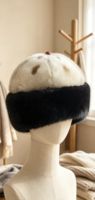 Chapeau de luxe en fourrure de phoque véritable et de vison, style bonnet oriental en fourrure pleine peau, vente en gros