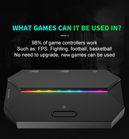 Convertisseur de jeu Freewolf G6L avec éclairage RGB, clavier et souris pour Switch, Xbox, PS4, PS5