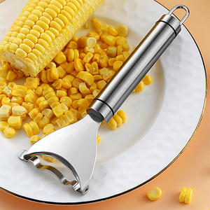 304 acier inoxydable maïs rasoir éplucheur outils de cuisine maïs dissolvant éplucheur dentelé décapant éplucheurs Cob rasoir rabot batteuse - Product Image 4