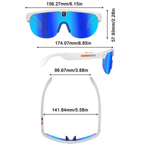 Lunettes de cyclisme intelligentes G5 AI avec caméra HD 4K, traduction vidéo 800W, musique, appels, verres photochromiques, lunettes de soleil sport pour hommes - Product Image 6