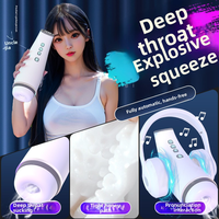Copa Masturbadora Masculina Suave con 10 Modos de Succión, 10 Modos de Vibración y Pantalla LCD - Juguete Sexual Masculino Copa Vibratoria Tipo Avión