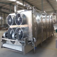 Tekfood Fabriek Fruit Groenten Vlees Kruiden Wortels Continue Hete Lucht Drogen Lijn Industriële Mesh Band Droger Machine