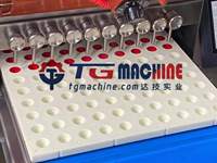 Machine de formage de bonbons gélifiés semi-automatique populaire 2024, unité de dépose adaptée aux entrepreneurs