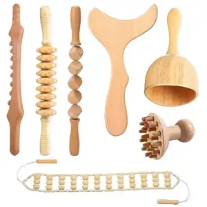 HZ Fornecedor de fábrica produtos massageadores de bambu natural ferramentas de massagem terapêutica de madeira