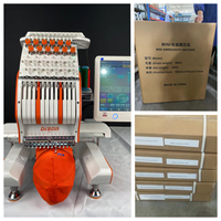 Machine à broder informatisée à tête unique DS-CTM1201, 15/12 aiguilles, pour casquettes, t-shirts, vêtements finis et broderie plate