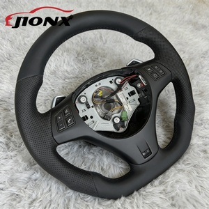 Volant en cuir pleine fleur pour <span class=keywords><strong>BMW</strong></span> E90 E60 E46 E92 M3 E87 E39 X5 E70 X6 E71 E82 E93 E36 E91 Série E, fabrication exquise - Product Image 3