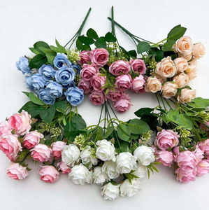 LUYI - Rose Artificiali Realistiche Ecologiche All'Ingrosso, Fiori di Seta Viola/Blu/Rosa/<span class=keywords><strong>Bianco</strong></span>/<span class=keywords><strong>Rosso</strong></span> per Feste <span class=keywords><strong>e</strong></span> Cerimonie - Product Image 3