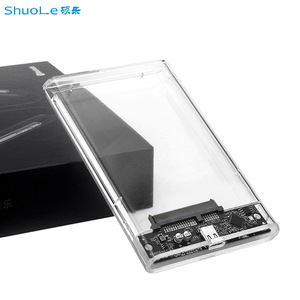 กล่องใส่ฮาร์ดดิสก์แบบใส ShuoLe Type C เป็น 2.5 นิ้ว SATA USB3.1 สำหรับ SSD HDD - Product Image 1